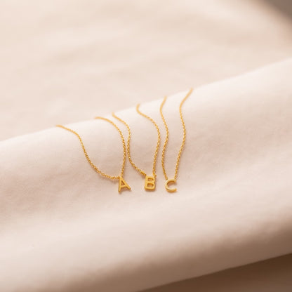 Simple and Elegant Stainless Steel Letter Necklace - ChoreGirl