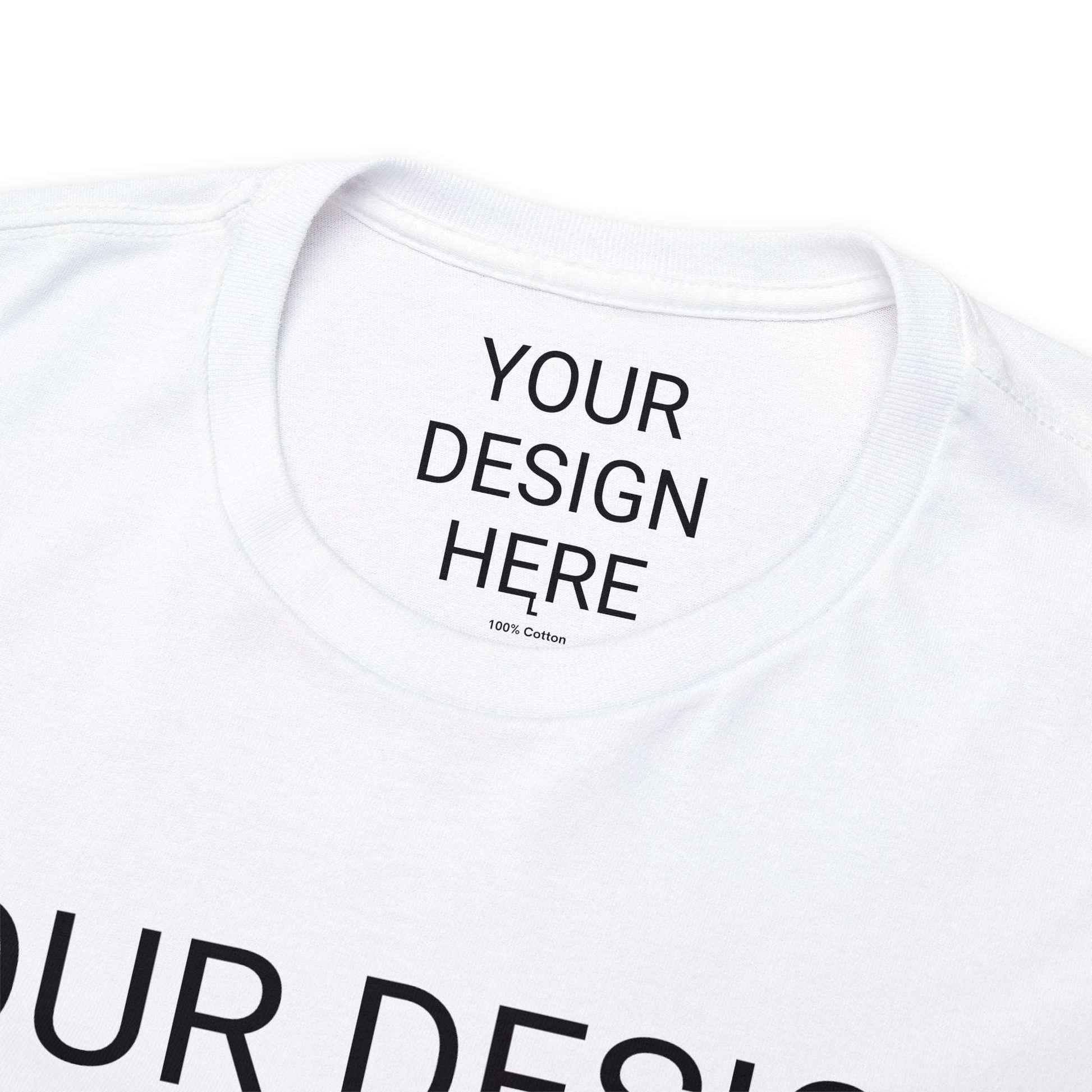 Unisex Custom Design Heavy Cotton Tee T-Shirt | Gildan 5000 | PERSONALIZED - ChoreGirl