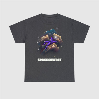 Custom Unisex Space Cowboy Heavy Cotton Tee T-Shirt | PERSONALIZED - ChoreGirl