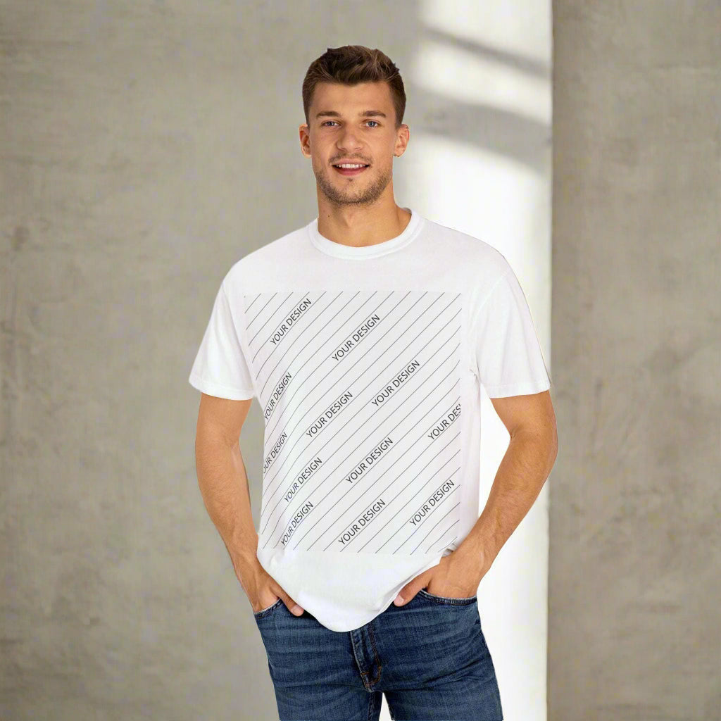 Custom Unisex Garment-Dyed T-Shirt - Personalize Your Design - ChoreGirl