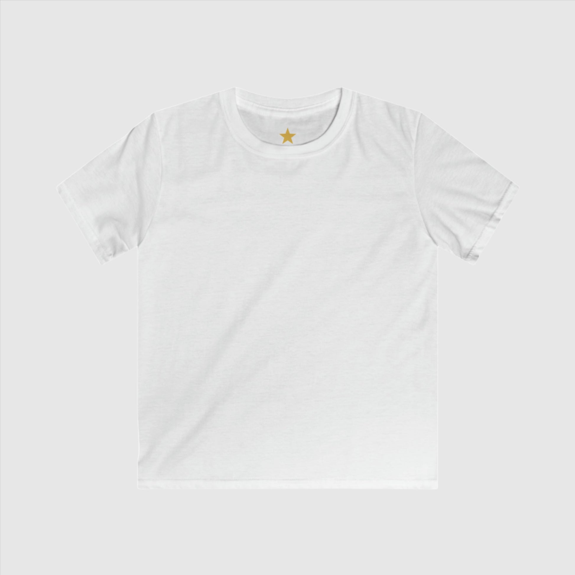 Kids Custom Name and Icon Neck Label Simple Blank Tee | PERSONALIZED - ChoreGirl