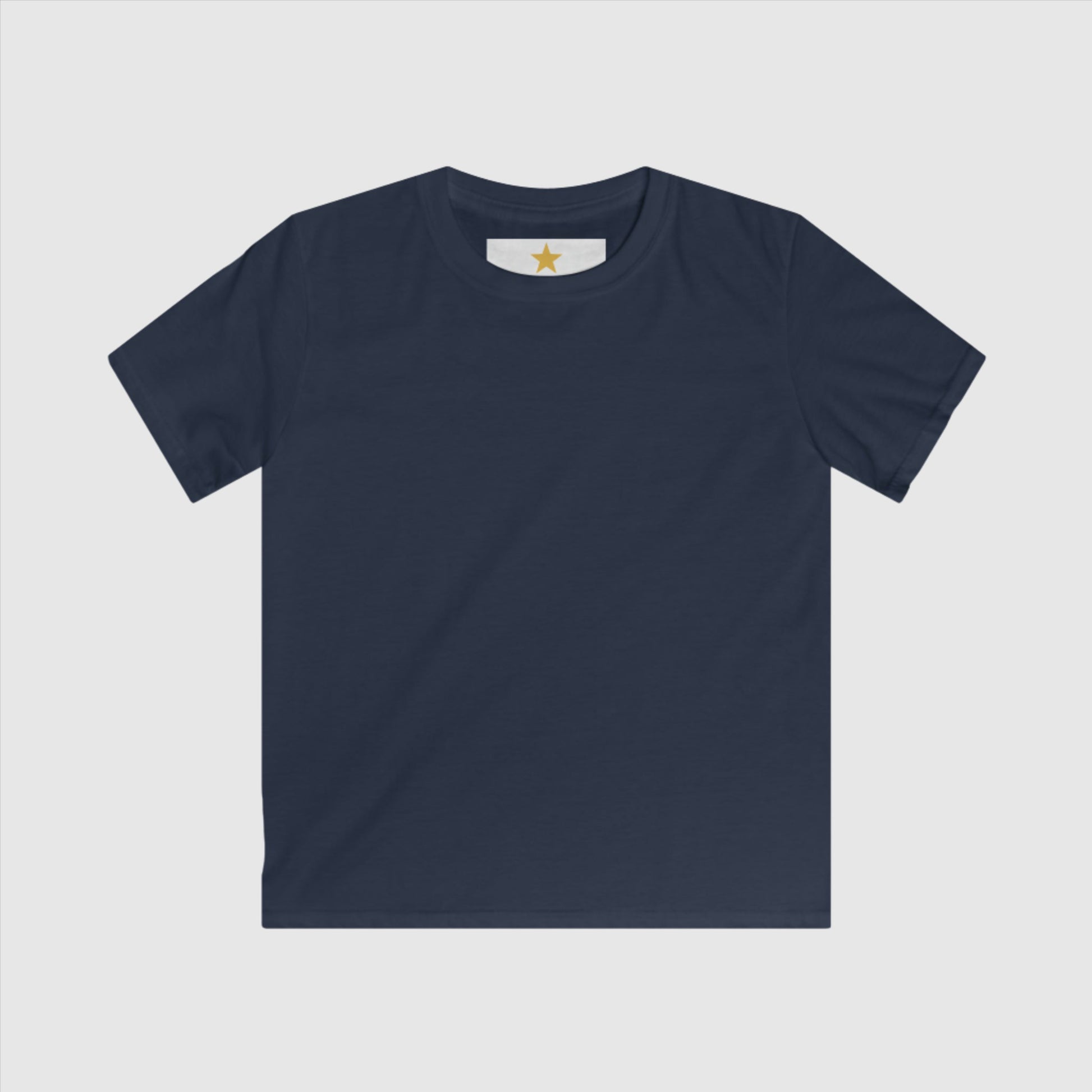 Kids Custom Name and Icon Neck Label Simple Blank Tee | PERSONALIZED - ChoreGirl