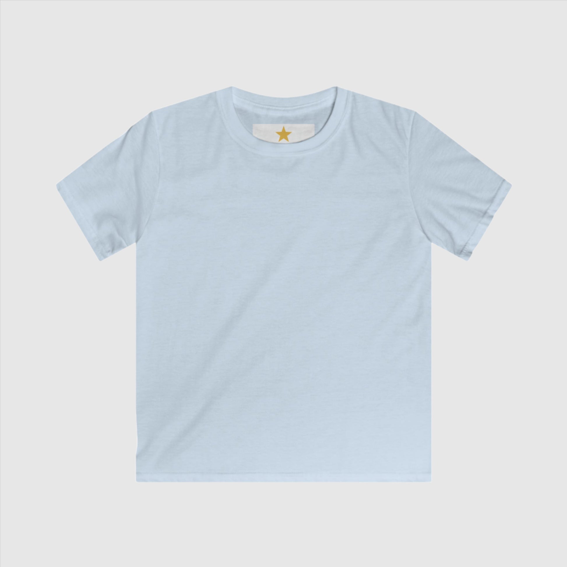 Kids Custom Name and Icon Neck Label Simple Blank Tee | PERSONALIZED - ChoreGirl