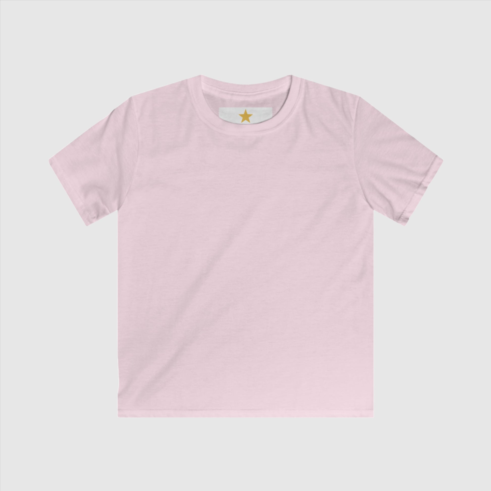 Kids Custom Name and Icon Neck Label Simple Blank Tee | PERSONALIZED - ChoreGirl