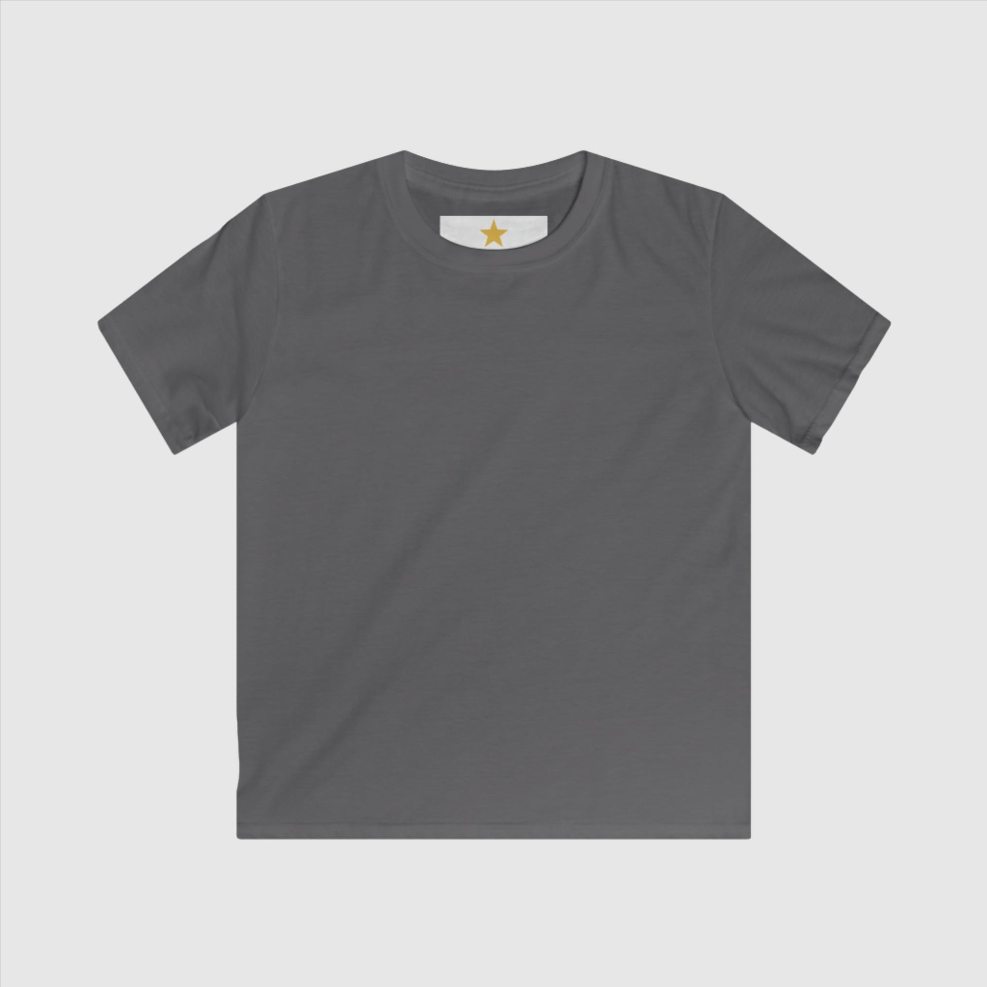 Kids Custom Name and Icon Neck Label Simple Blank Tee | PERSONALIZED - ChoreGirl