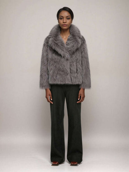 Women's Casual Long Sleeve Soft Furry Coat