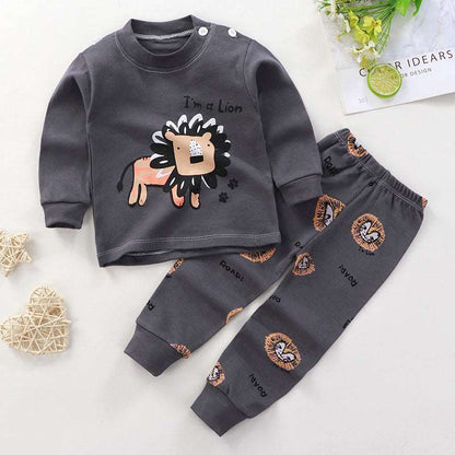 Baby Cotton Pajamas, Loungewear Two-piece Set - ChoreGirl