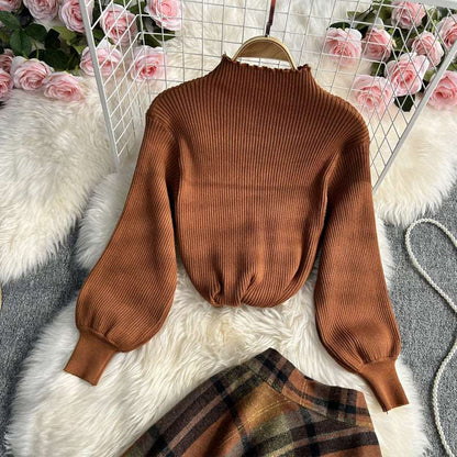 Women's Casual Skirt and Jumper Two-piece Outfit Set - ChoreGirl