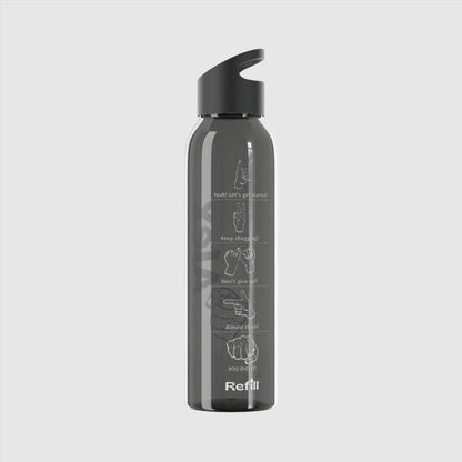 Custom Name "The Strong One" Sky Water Bottle | PERSONALIZED - ChoreGirl