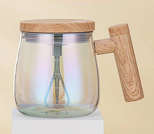 Electric 400ML Self Stirring Glass Mug - ChoreGirl