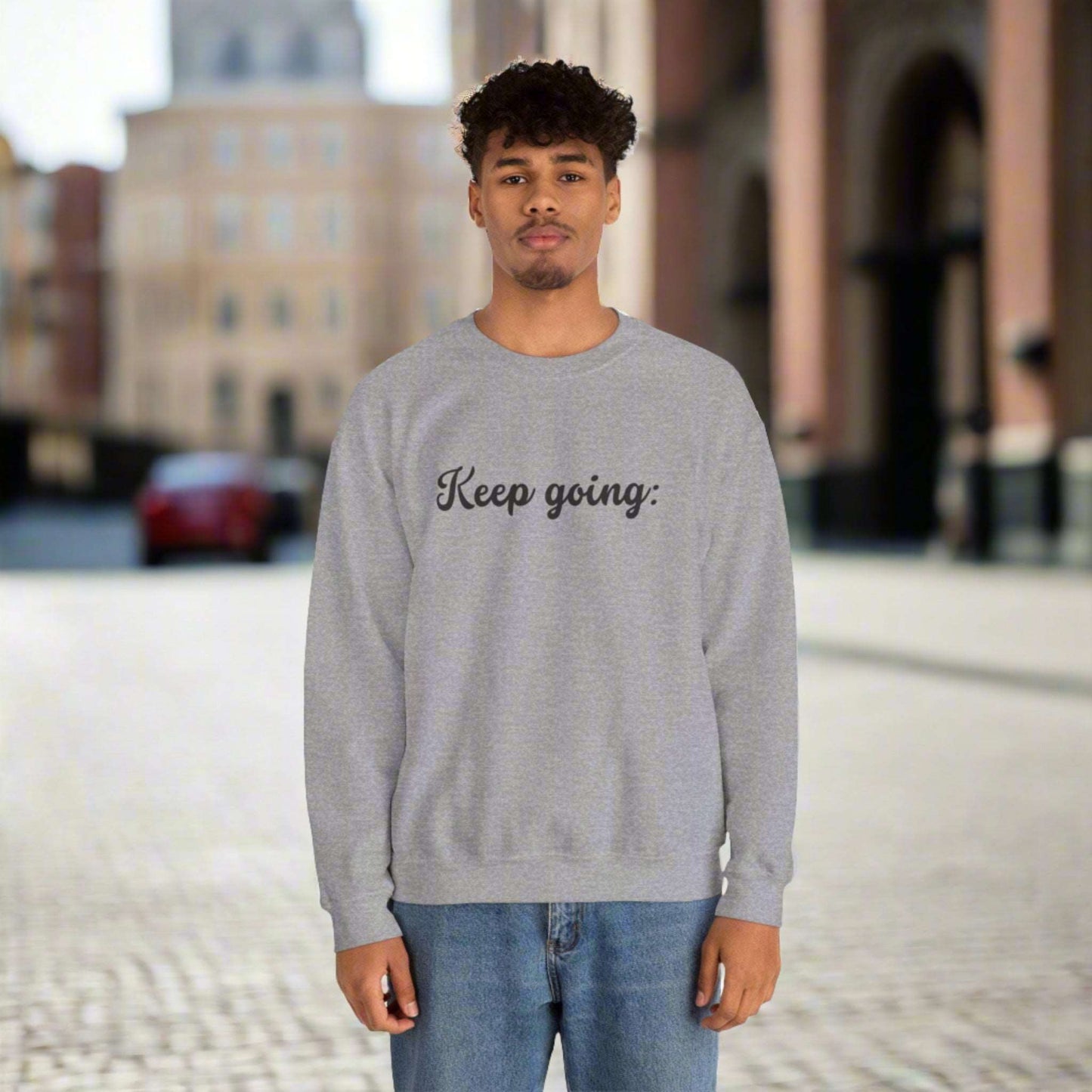 Custom 100 Reasons to Keep Going Unisex Heavy Blend Crewneck Sweatshirt | PERSONALIZED - ChoreGirl