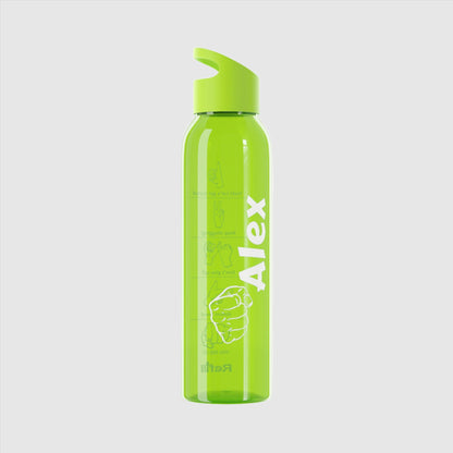 Custom Name "The Strong One" Sky Water Bottle | PERSONALIZED - ChoreGirl