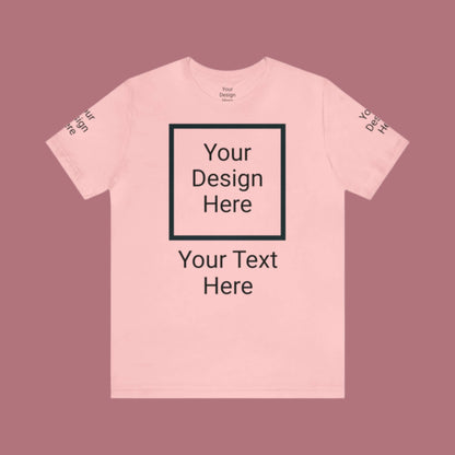 Custom Unisex Personalized Jersey Short Sleeve Tee T-Shirt | Bella+Canvas 3001 | PERSONALIZED - ChoreGirl