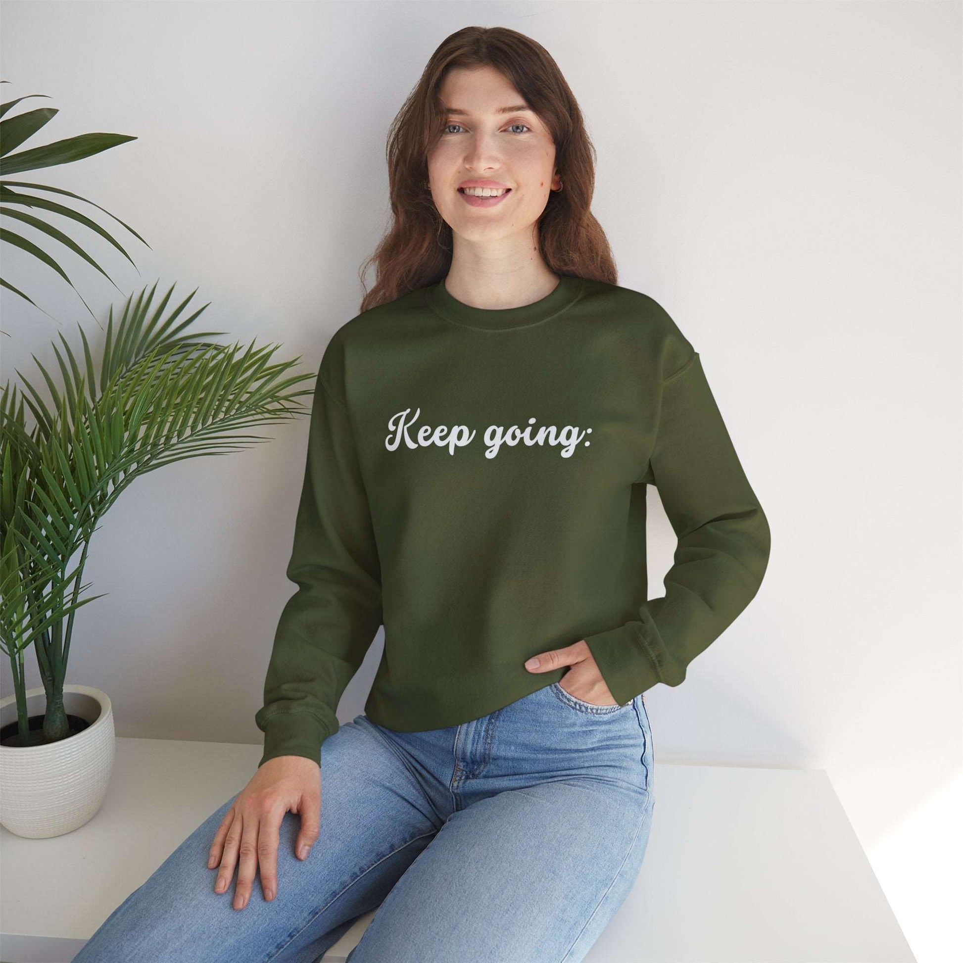 Custom 100 Reasons to Keep Going Unisex Heavy Blend Crewneck Sweatshirt | PERSONALIZED - ChoreGirl