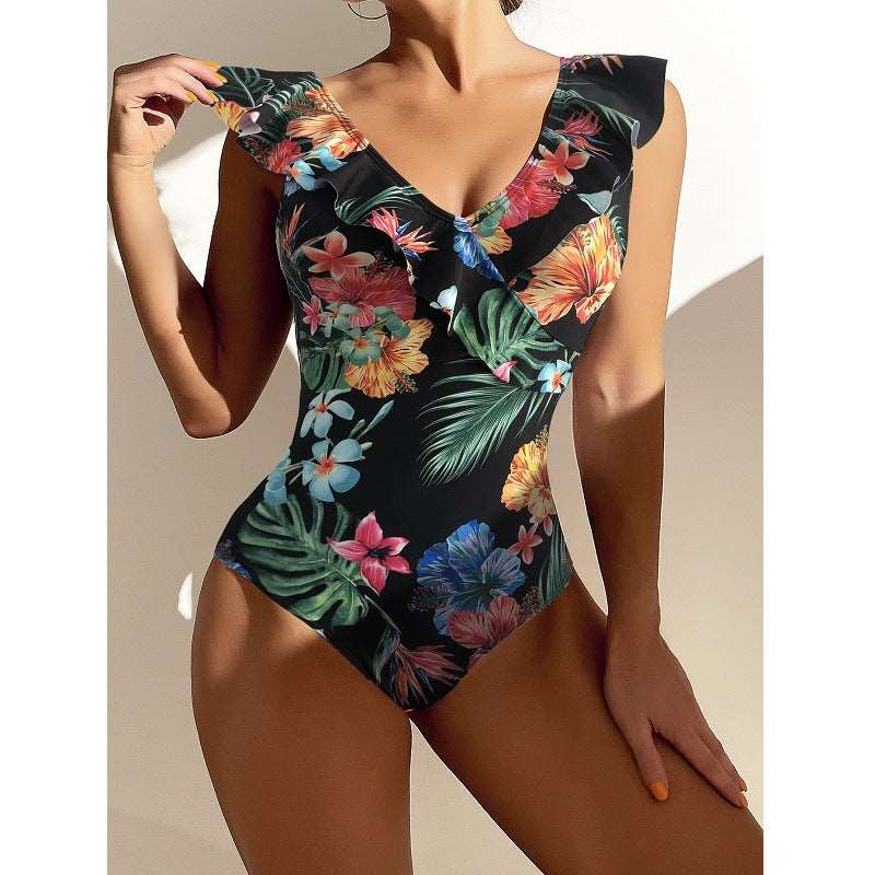 Women's Elegant One Piece Swimsuit - ChoreGirl
