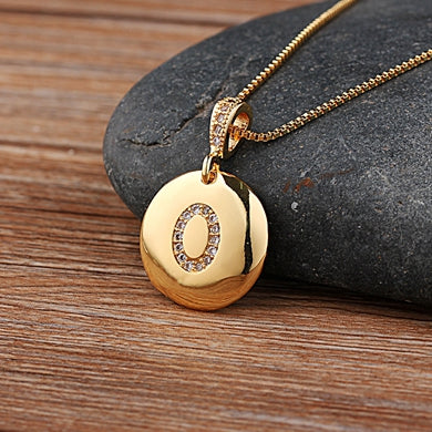 Fashion Jewelery Letter Necklace with Glossy Diamonds - ChoreGirl