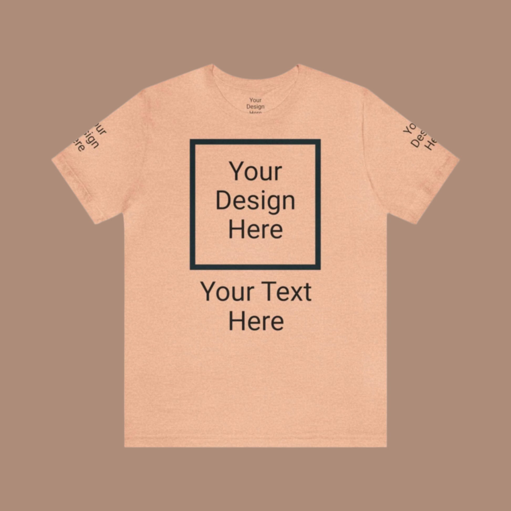 Custom Unisex Personalized Jersey Short Sleeve Tee T-Shirt | Bella+Canvas 3001 | PERSONALIZED - ChoreGirl