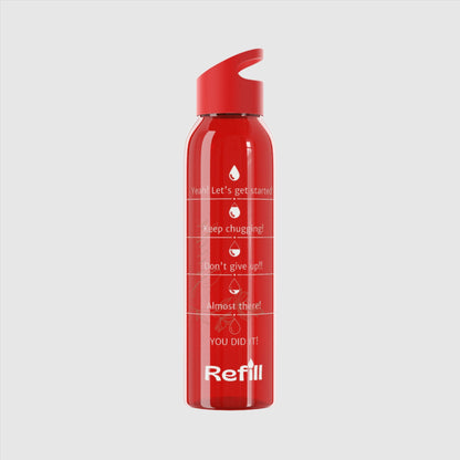 Custom Name "The Flower" Sky Water Bottle | PERSONALIZED - ChoreGirl