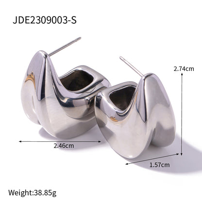 Women's Geometric Stainless Steel Earrings - ChoreGirl