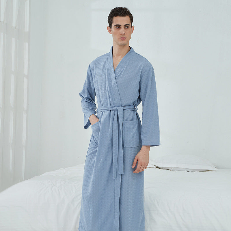 Unisex Couples Matching Mid-Sleeve Robe - ChoreGirl