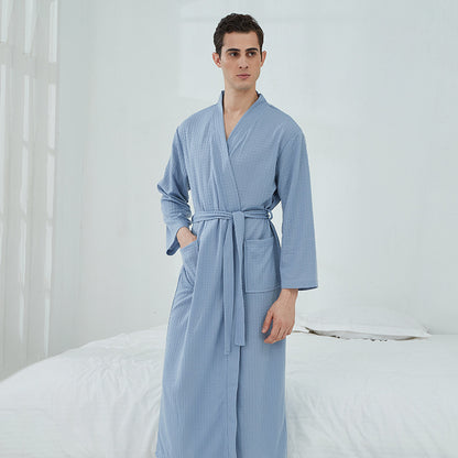 Unisex Couples Matching Mid-Sleeve Robe - ChoreGirl