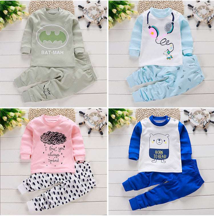Baby Cotton Pajamas, Loungewear Two-piece Set - ChoreGirl