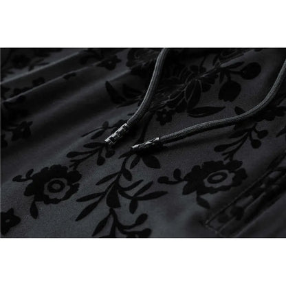 Men's Elegant Jacquard Round Neck Long-sleeved Sweatshirt and Trousers Two-piece Outfit Set - ChoreGirl