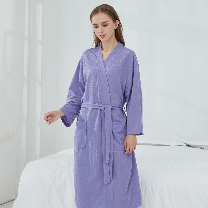 Unisex Couples Matching Mid-Sleeve Robe - ChoreGirl