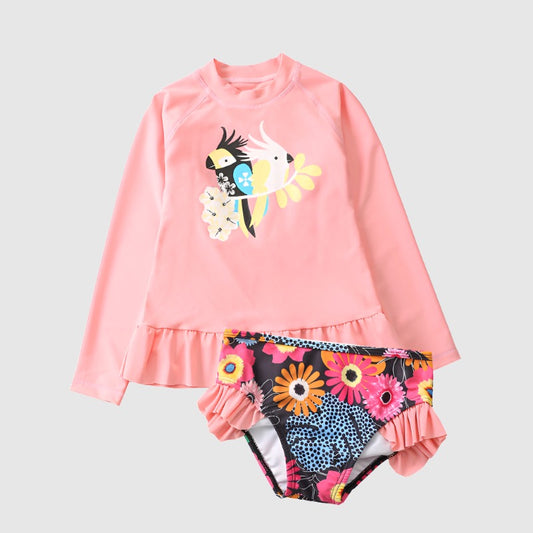 Baby Girl's Sun Protection Two-piece Swimsuit - ChoreGirl