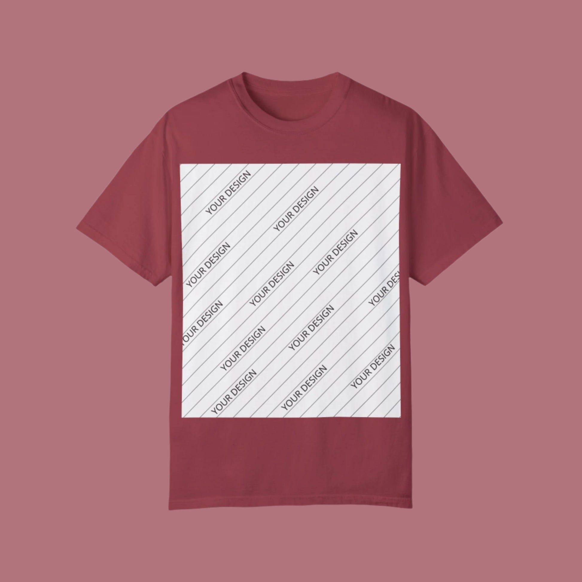 Custom Unisex Garment-Dyed T-Shirt - Personalize Your Design - ChoreGirl