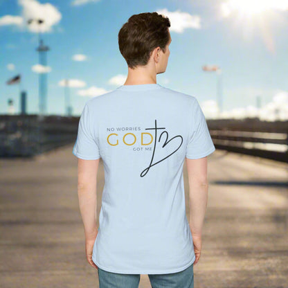 Custom Unisex "No worries, God got me" Softstyle T-Shirt | PERSONALIZED - ChoreGirl
