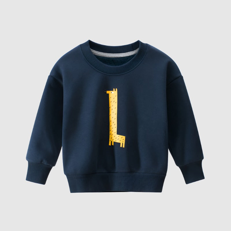 Kids Cute Animal Print Sweatshirt - ChoreGirl