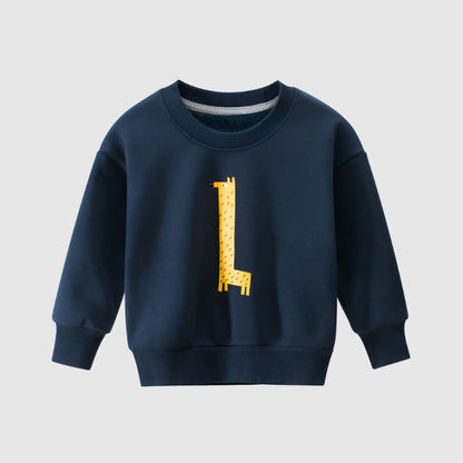 Kids Cute Animal Print Sweatshirt - ChoreGirl