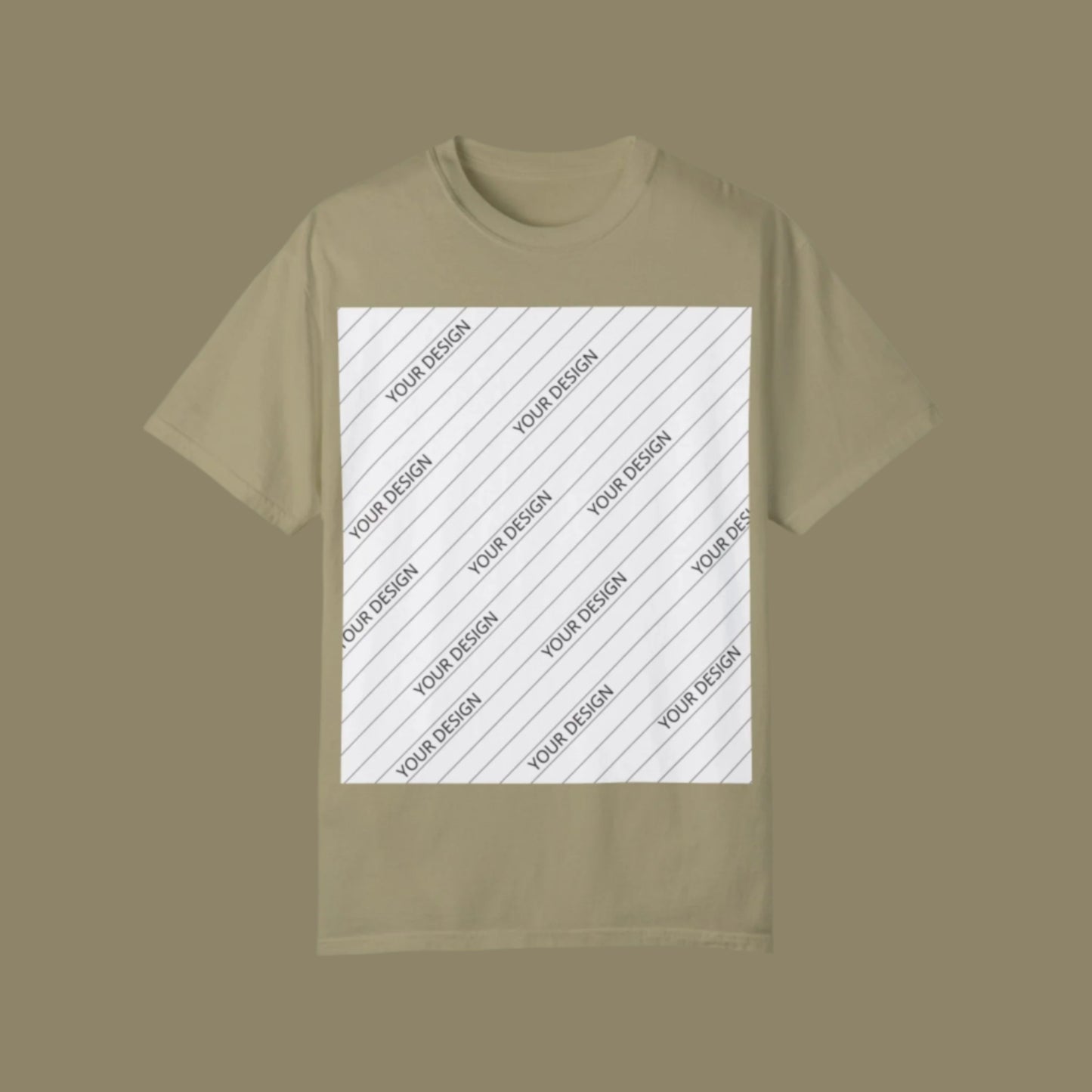 Custom Unisex Garment-Dyed T-Shirt - Personalize Your Design - ChoreGirl