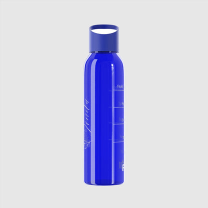 Custom Name "The Flower" Sky Water Bottle | PERSONALIZED - ChoreGirl