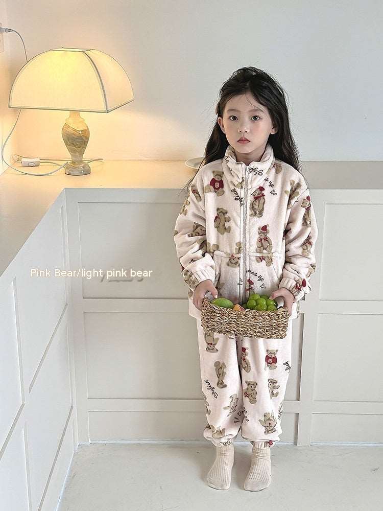 Kids Warm Loungewear Outfit Set - ChoreGirl