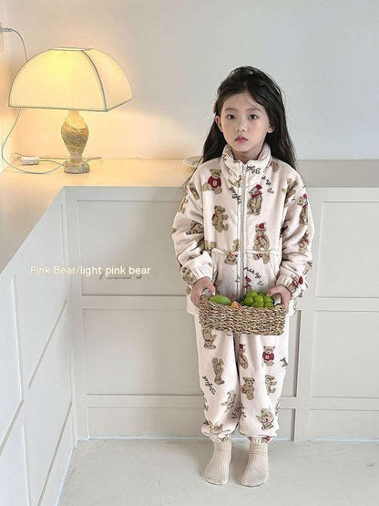 Kids Warm Loungewear Outfit Set - ChoreGirl