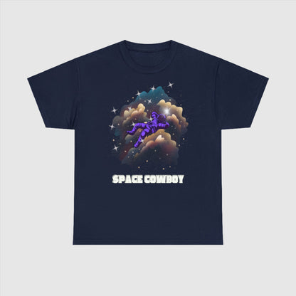 Custom Unisex Space Cowboy Heavy Cotton Tee T-Shirt | PERSONALIZED - ChoreGirl