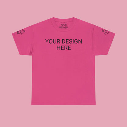 Unisex Custom Design Heavy Cotton Tee T-Shirt | Gildan 5000 | PERSONALIZED - ChoreGirl
