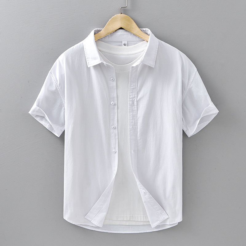 Men's Casual Cotton Short Sleeved Shirt - ChoreGirl