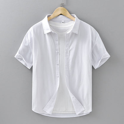 Men's Casual Cotton Short Sleeved Shirt - ChoreGirl