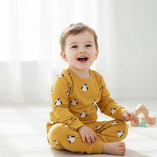 Baby Cotton Pajamas, Loungewear Two-piece Set