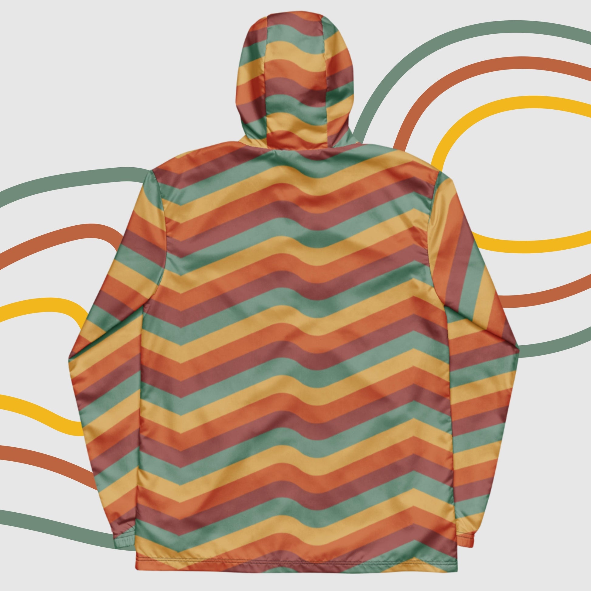 Custom Men’s Retro Vibe Windbreaker Jacket | PERSONALIZED - ChoreGirl