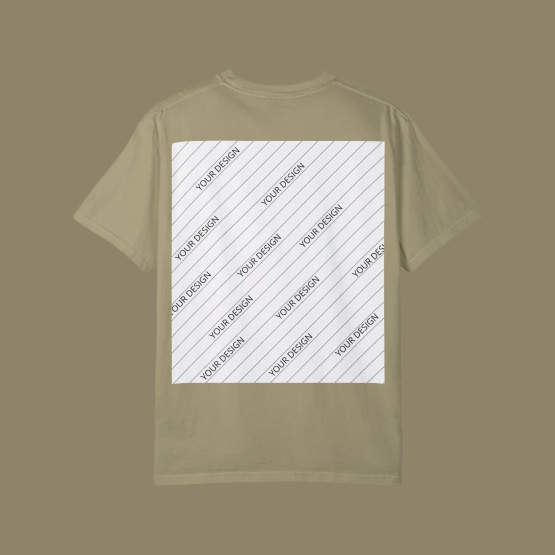 Custom Unisex Garment-Dyed T-Shirt - Personalize Your Design - ChoreGirl