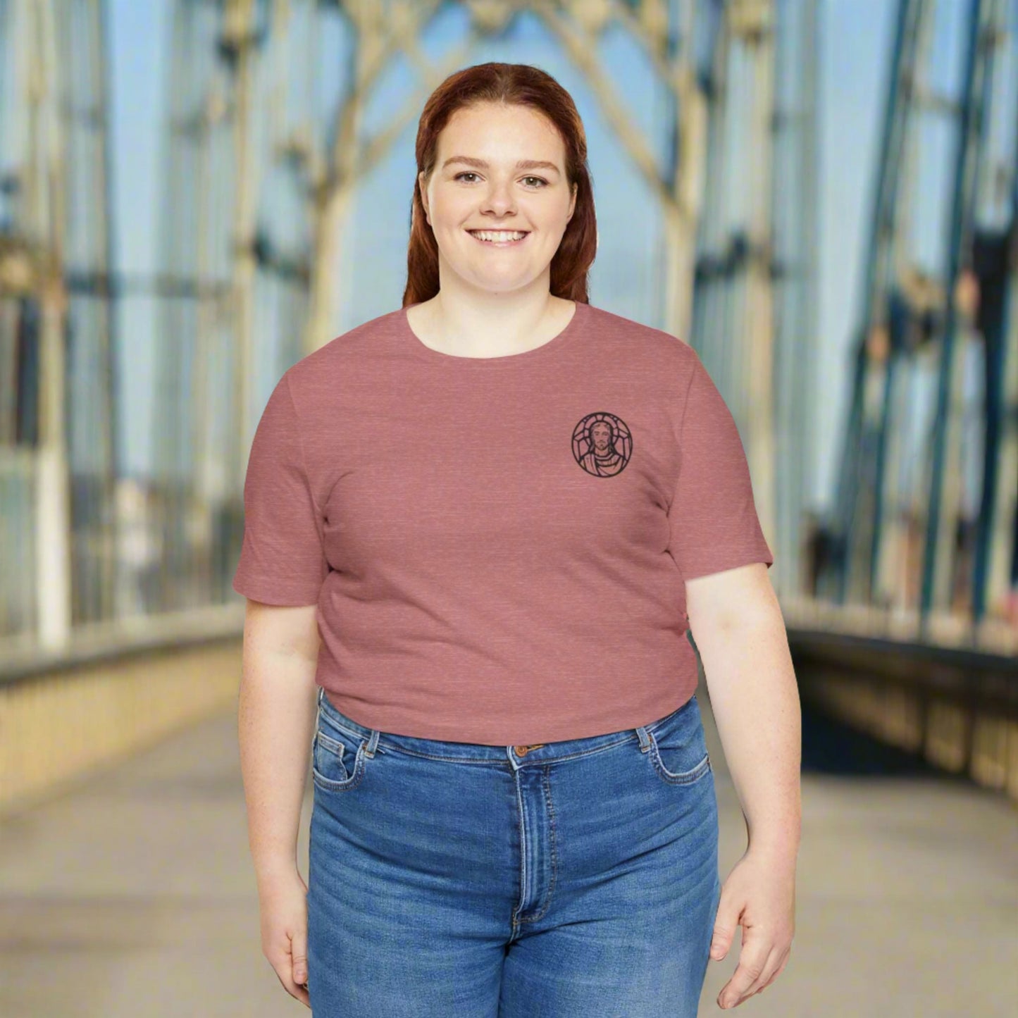 Custom Unisex Jersey Short Sleeve Tee | Celebrate Your Faith: Jesus is Love | PERSONALIZED - ChoreGirl