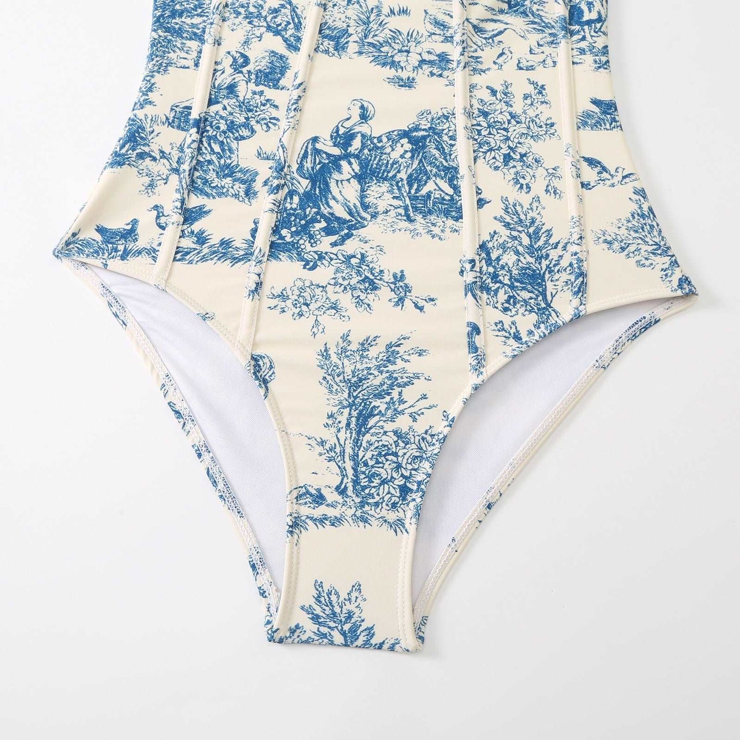 Women's One-piece Swimsuit with Cover-up Scarf - ChoreGirl