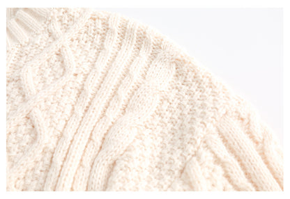 Unisex Retro Twist Knitted Couple Sweater - ChoreGirl