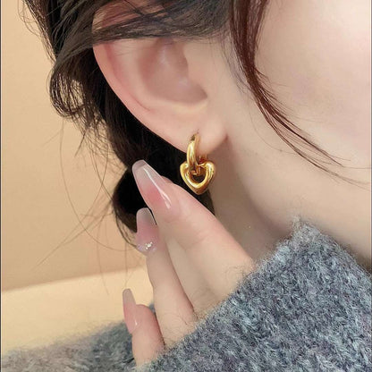 Women's Love Heart Earrings - ChoreGirl