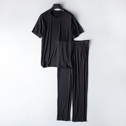 Men's Thin and Loose Short-sleeved T-shirt and Trousers Loungewear Set - ChoreGirl