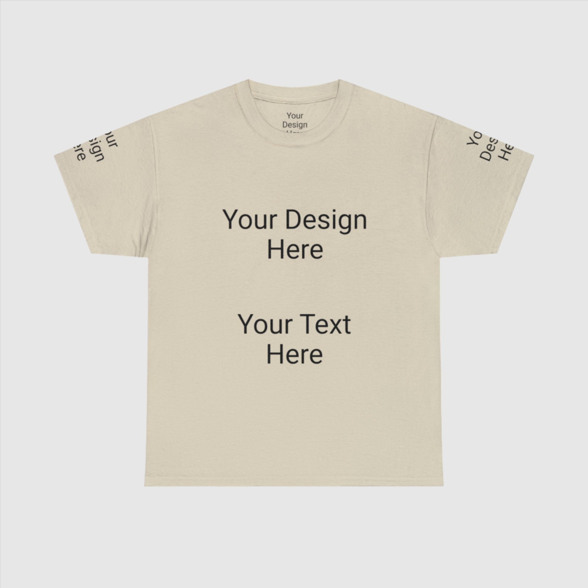 Custom Unisex Personalized Heavy Cotton Tee T-Shirt | Gildan 5000 | PERSONALIZED - ChoreGirl